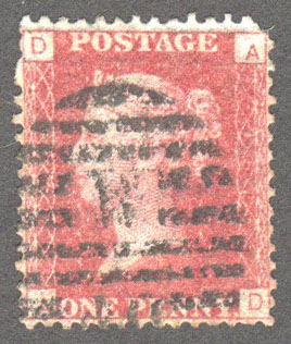Great Britain Scott 33 Used Plate 152 - AD - Click Image to Close